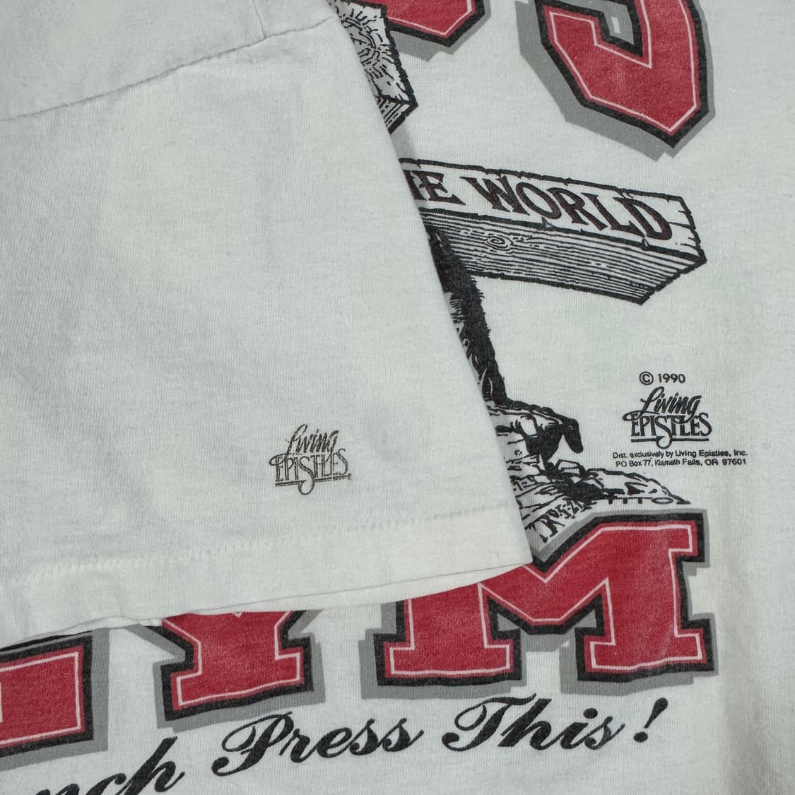 빈티지 90s Jesus Lord's Gym 지저스 로드짐 티셔츠 상품이미지8