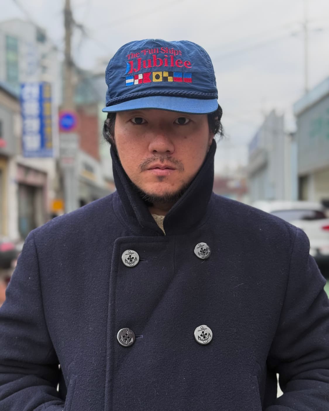 80-90‘s 클래식 스포츠웨어 카니발 더 펀 십 주빌리 블루 캡 OS 상품이미지7