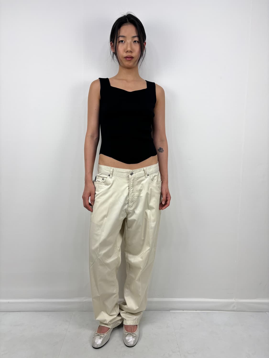 ARMANI IVORY SHIMMER PANTS 상품이미지3