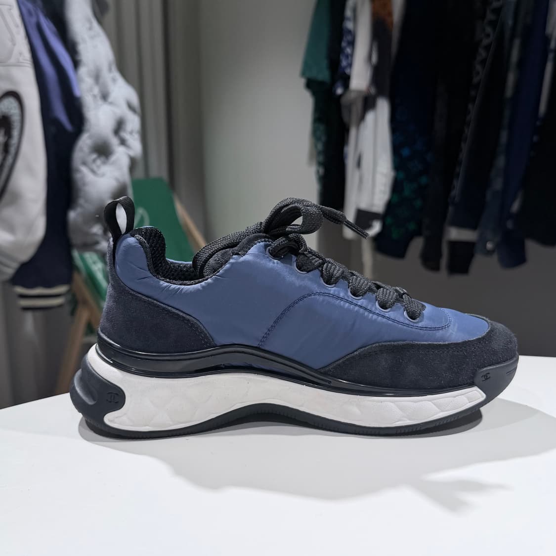 (A/36) / 샤넬 믹스드 파이버 스니커즈 상품이미지5