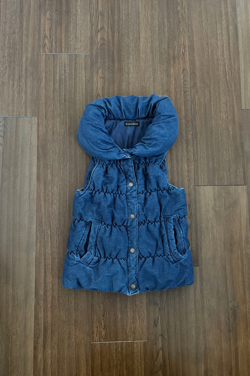 Sorridere Denim Padded Vest 상품이미지4