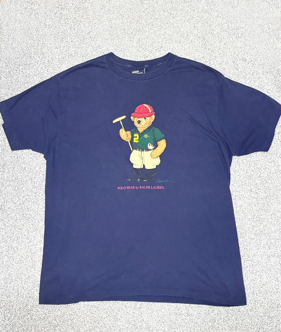 90s 폴로 랄프로렌 빈티지 폴로베어 티셔츠 USA메이드 상품이미지1