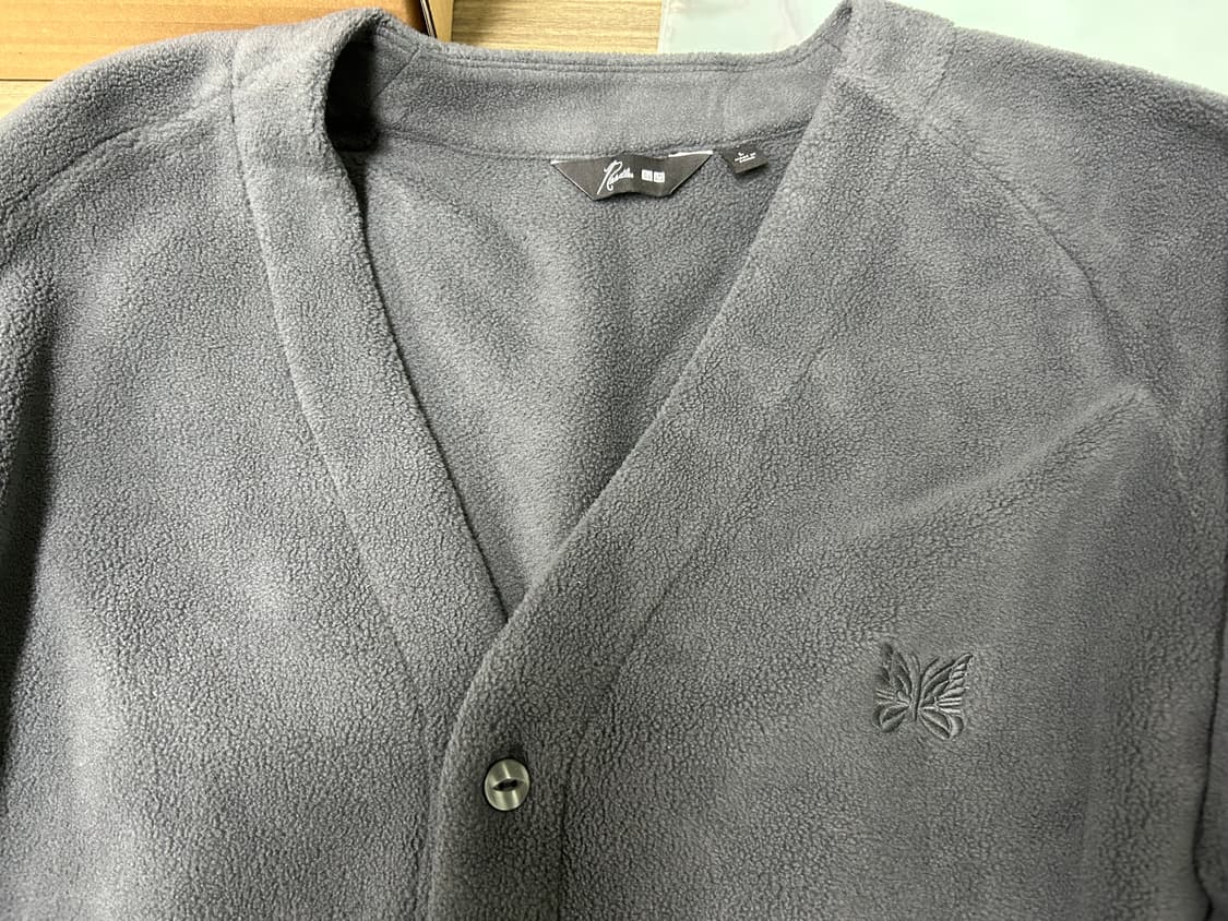 유니클로 니들스 플리스 오버사이즈 가디건 다크그레이 L사이즈 상품이미지1