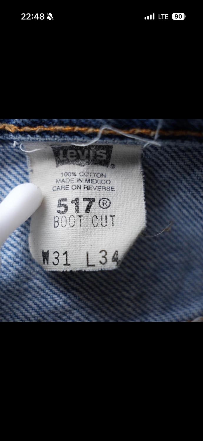 90s Vintage Levis 517 31사이즈 판매 상품이미지4