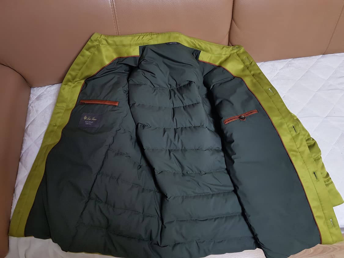 로로피아나 퀼티드 실크 패딩 오버 셔츠 자켓 상품이미지5