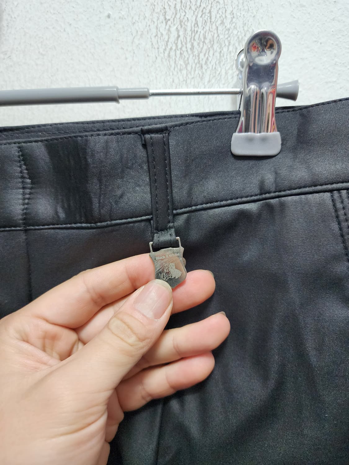 (새상품) 블랙앤화이트 일본판 코팅 바지 상품이미지7