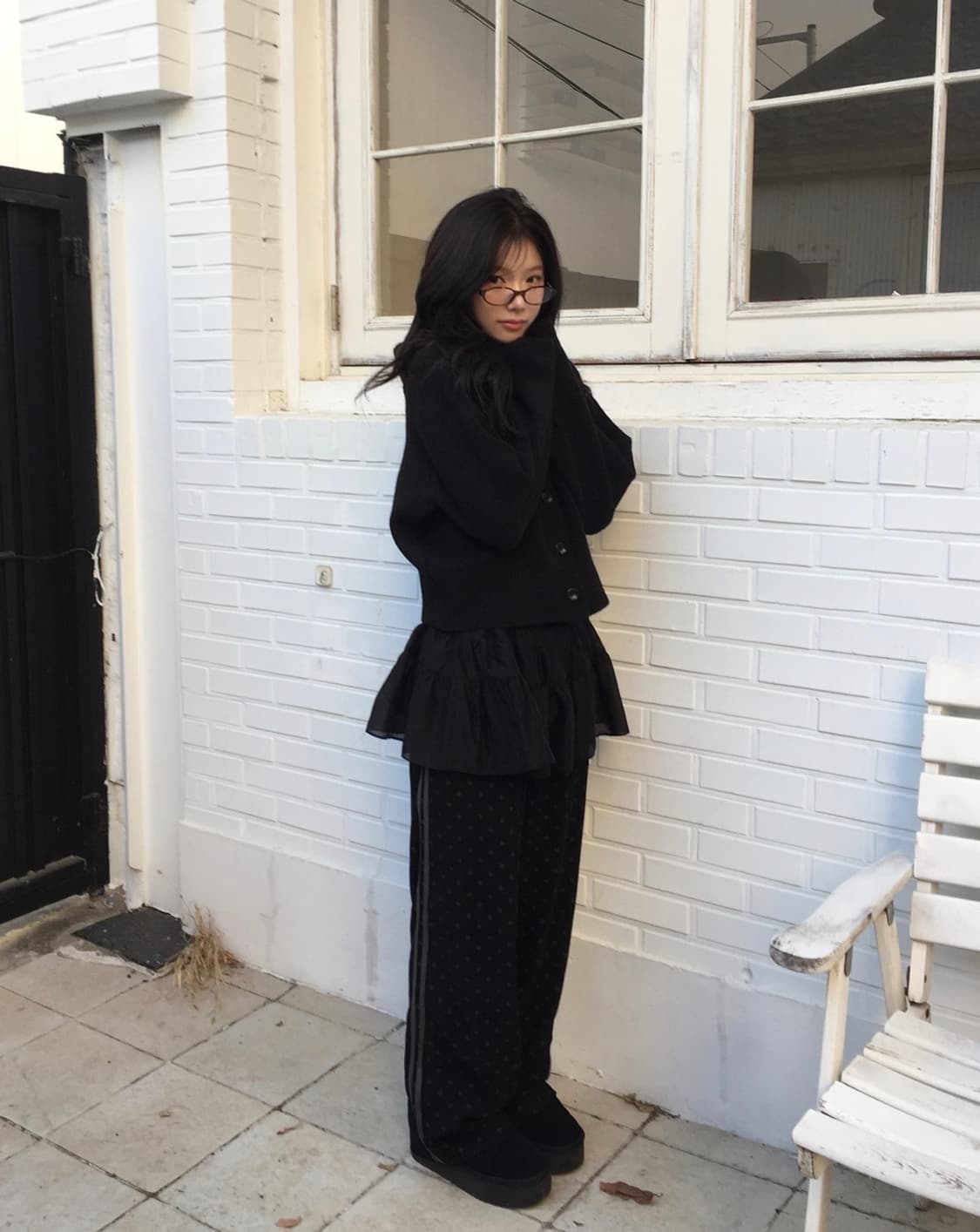 모디무드 모루카 후드 버튼 하이넥 니트 가디건 상품이미지2