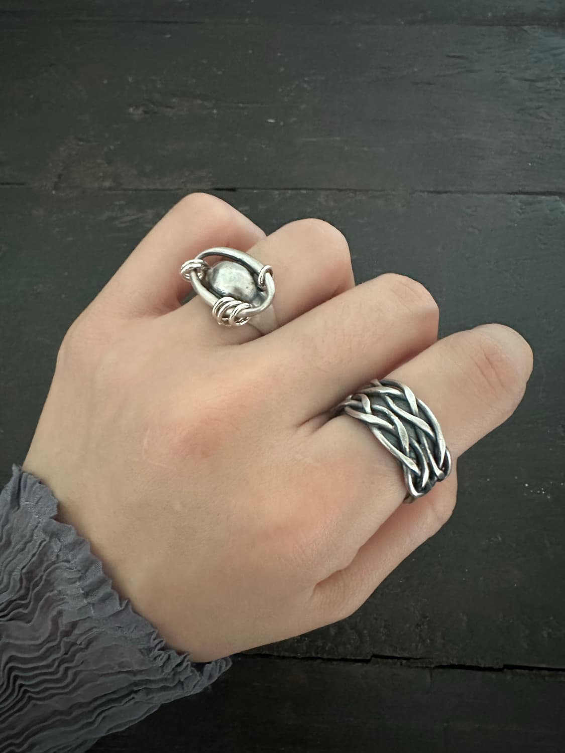 Vintage o ring 925silver ring 상품이미지8