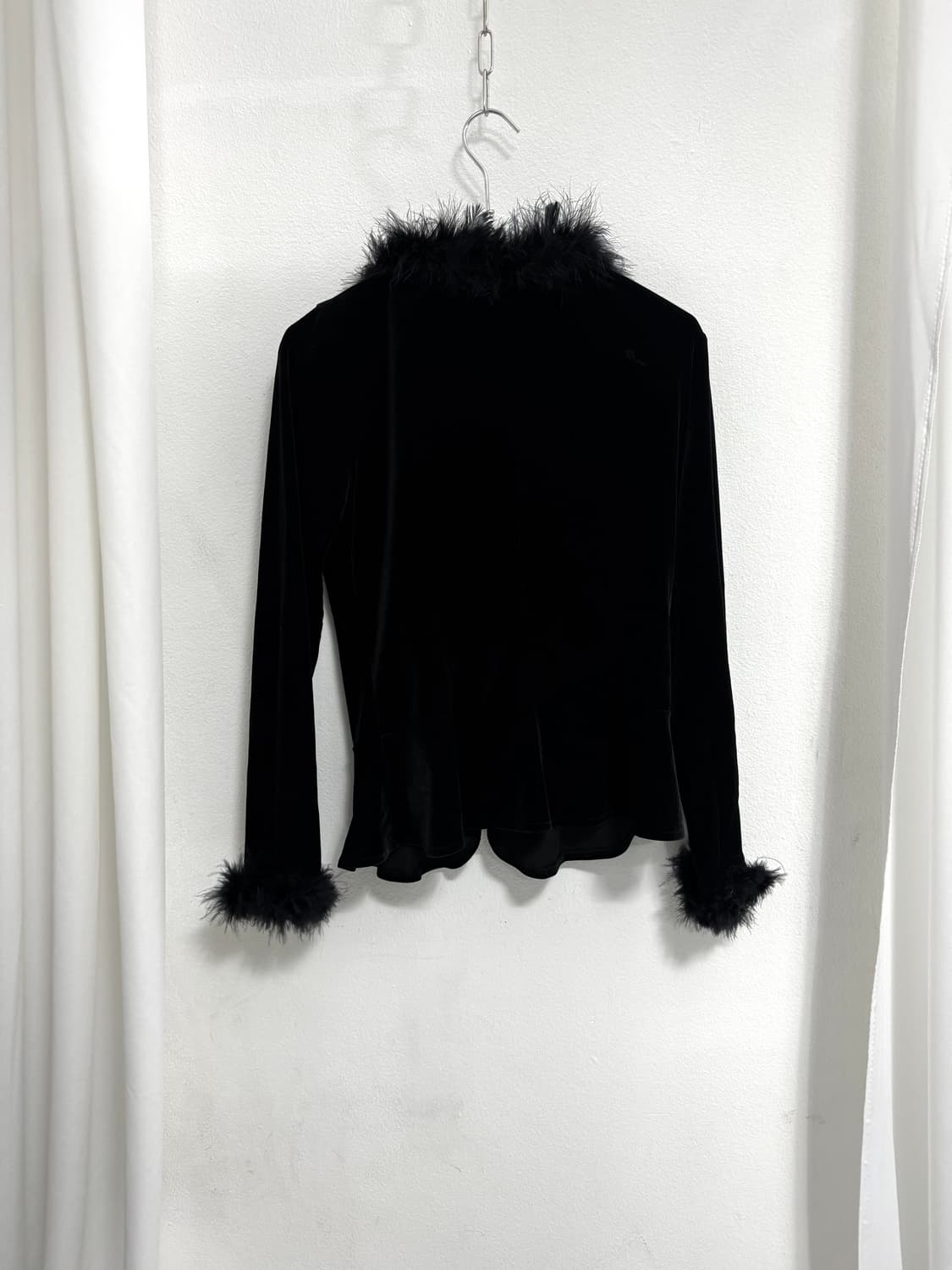 Velvet button top 상품이미지3