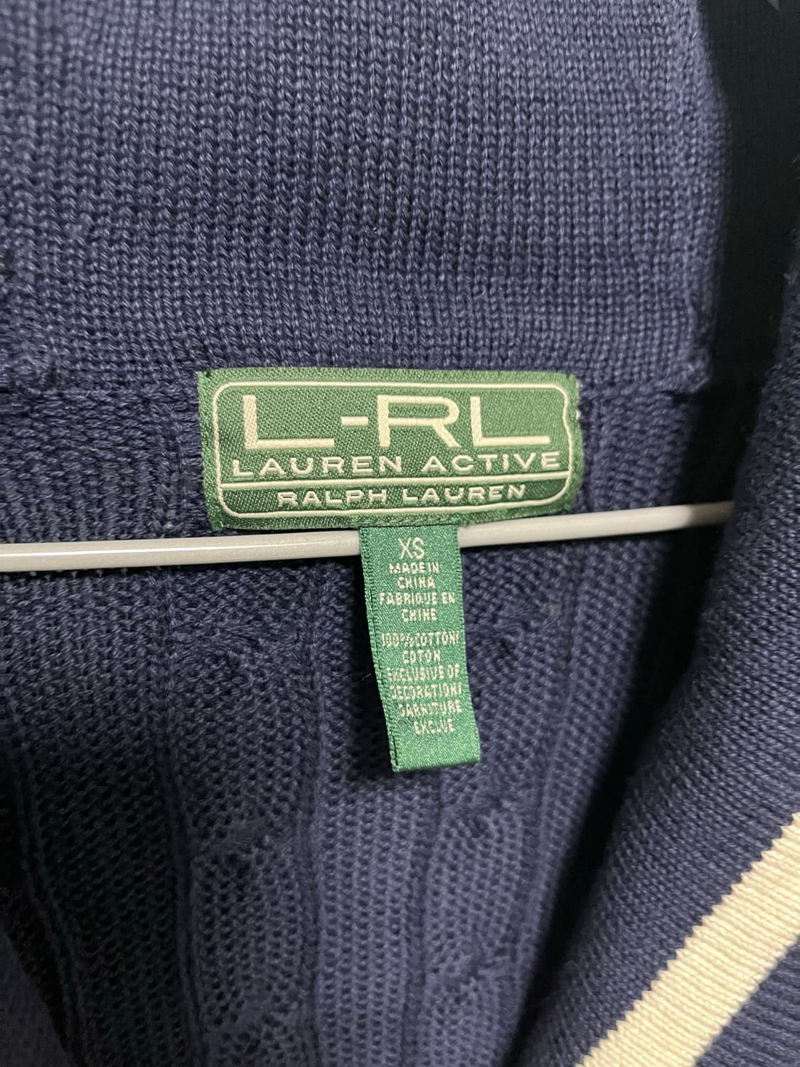 로렌 랄프로렌 엑티브 꽈배기 네이비 가디건 상품이미지5