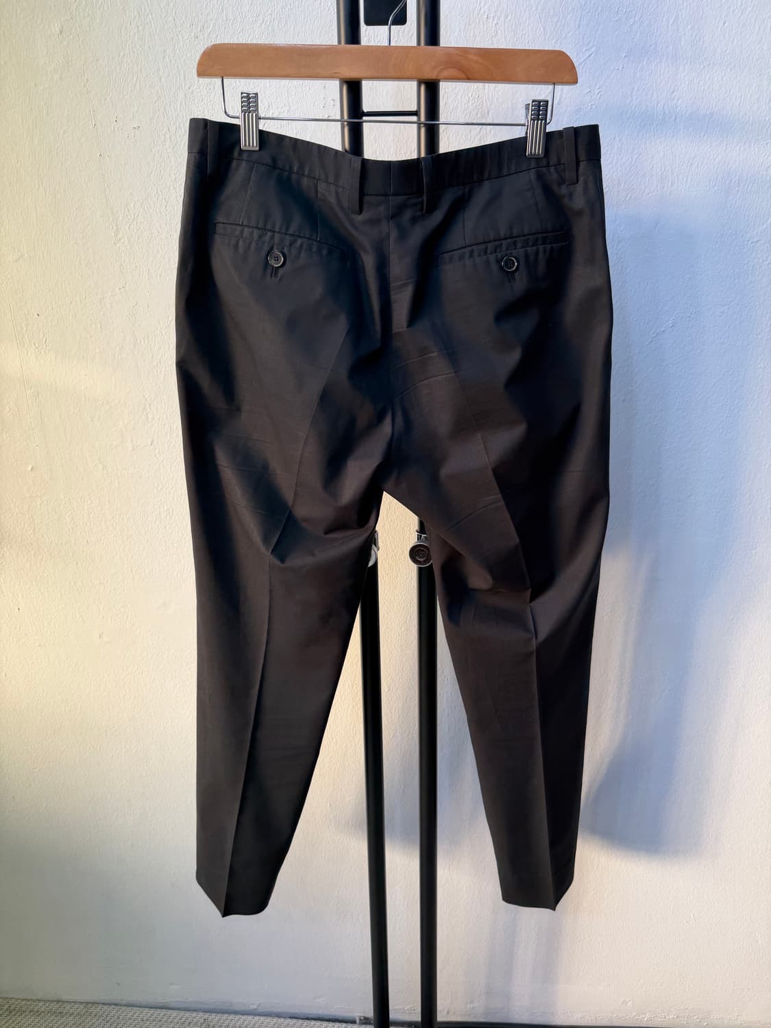 정품) 솔리드옴므 블랙 면바지 슬랙스 48(32) 상품이미지4