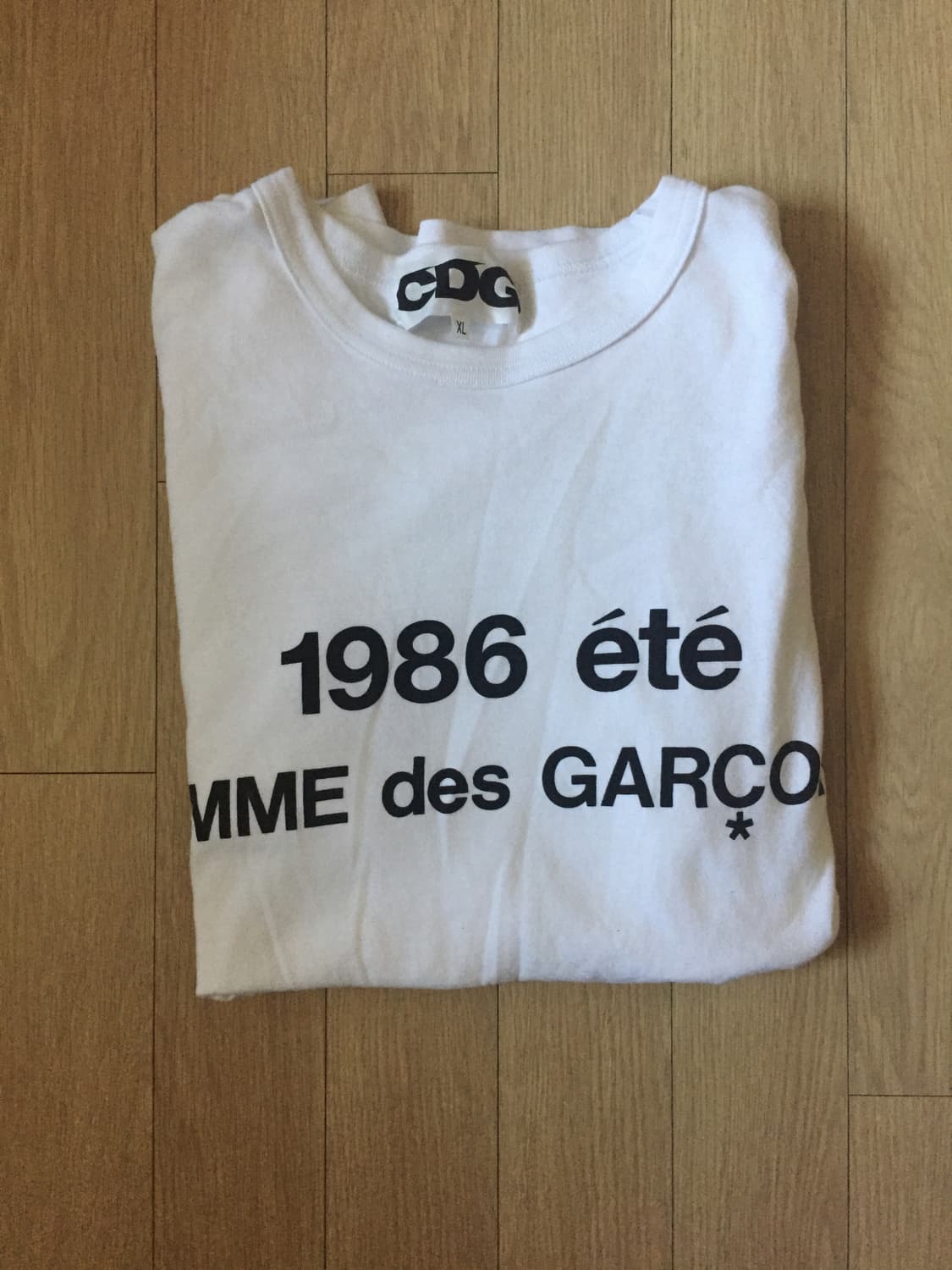 CDG 1986 꼼데가르송 티셔츠 화이트 상품이미지2