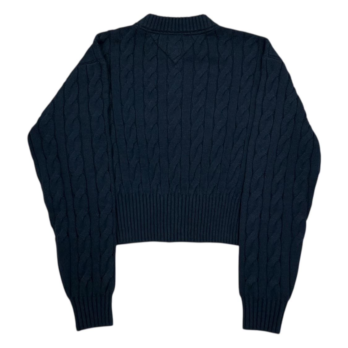 타미힐피거 타미진스 배지 케이블 가디건 네이비 XS 상품이미지3