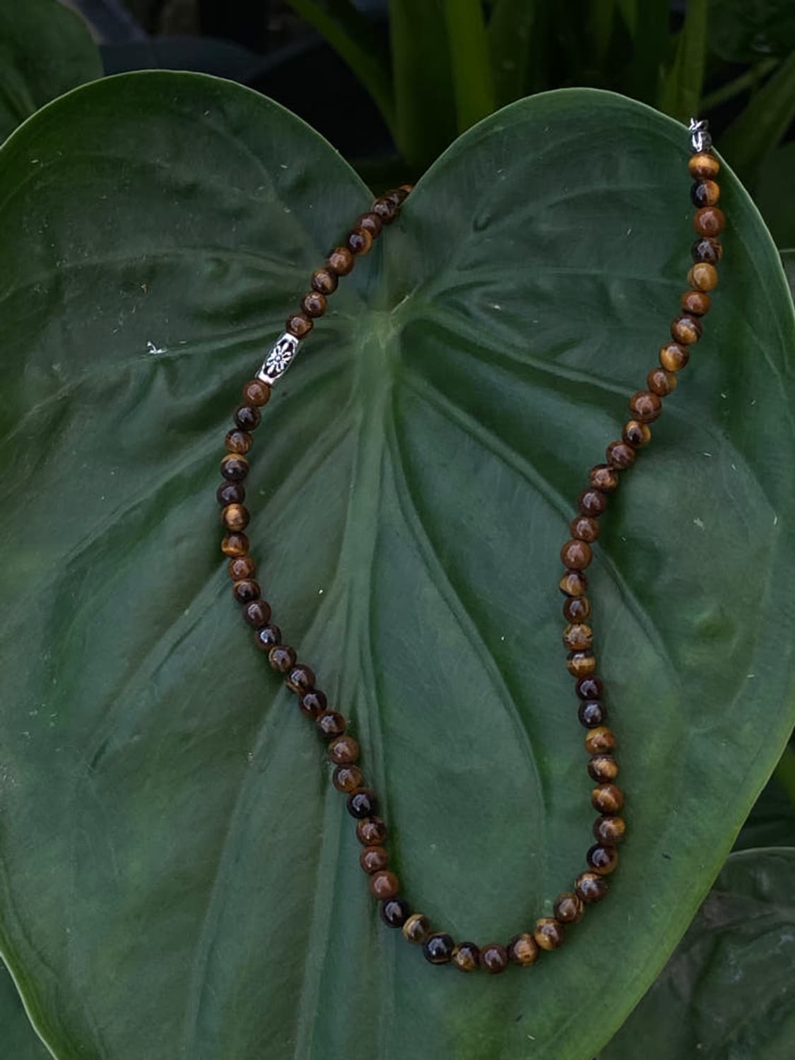 반야사 오리엔탈 천연 담석 초커형 목걸이 빈티지무드 상품이미지1