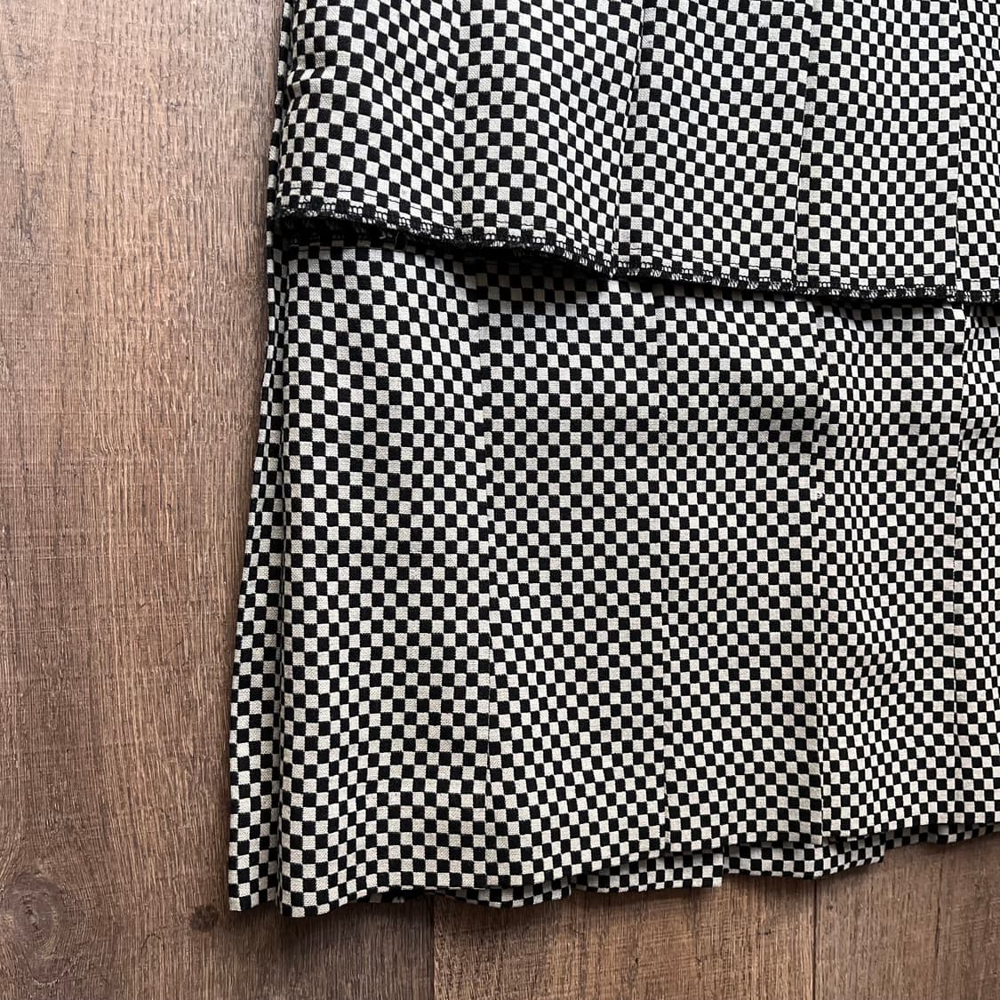 checkerboard Double Pleats Skirt 상품이미지7