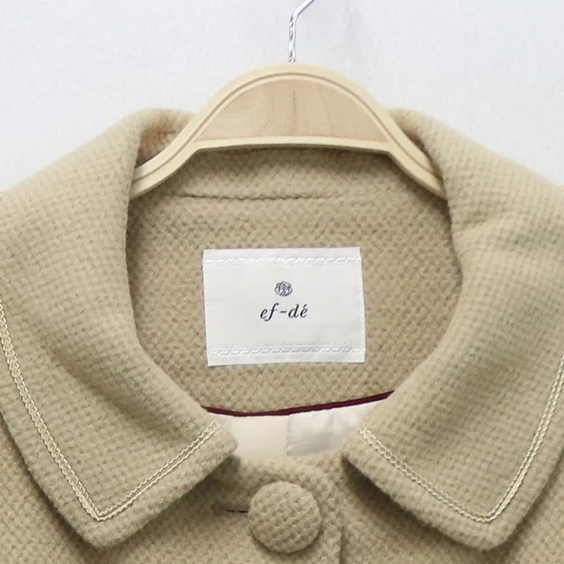 EF-DE 오네갸루 베이지 울 앙고라 혼방 코트 60147 상품이미지5