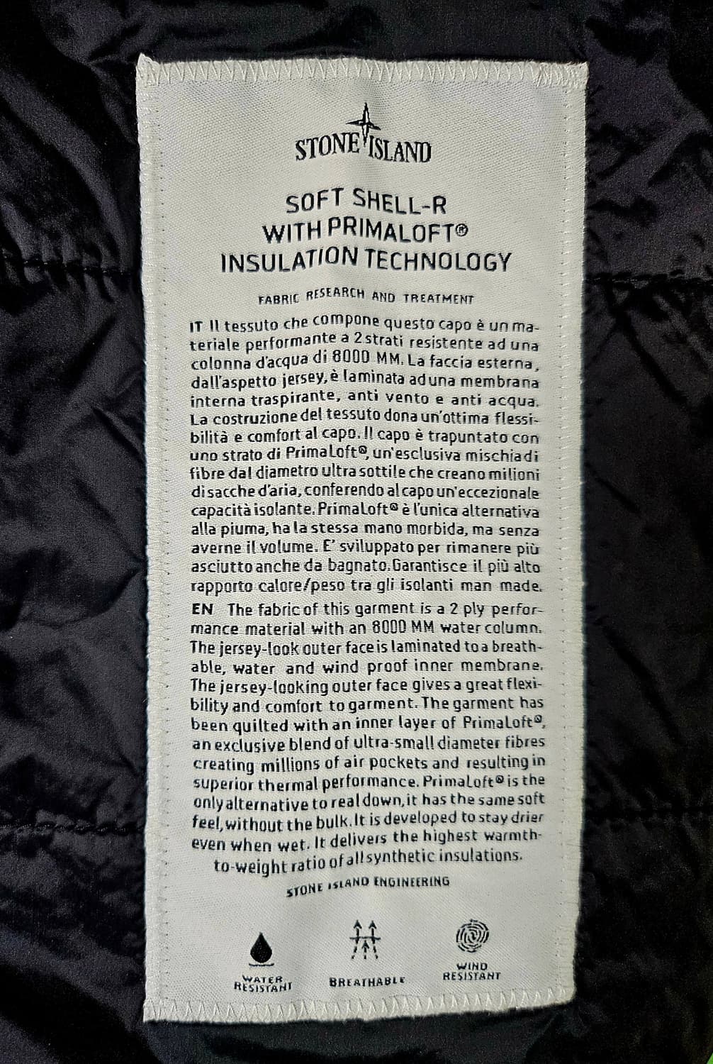  스톤아일랜드 소프트쉘 점퍼  상품이미지3