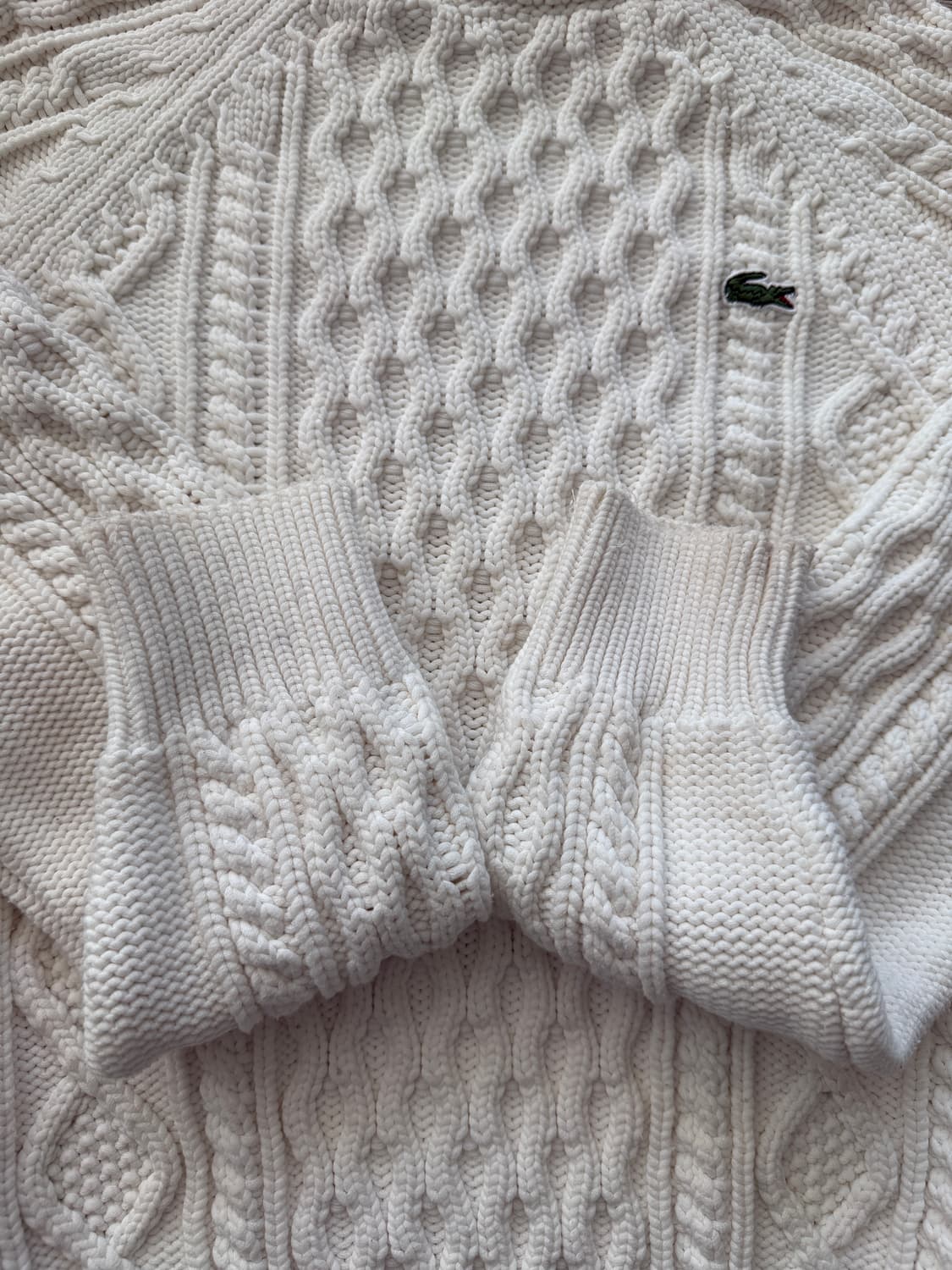 라코스테 케이블 니트 스웨터 S 상품이미지7