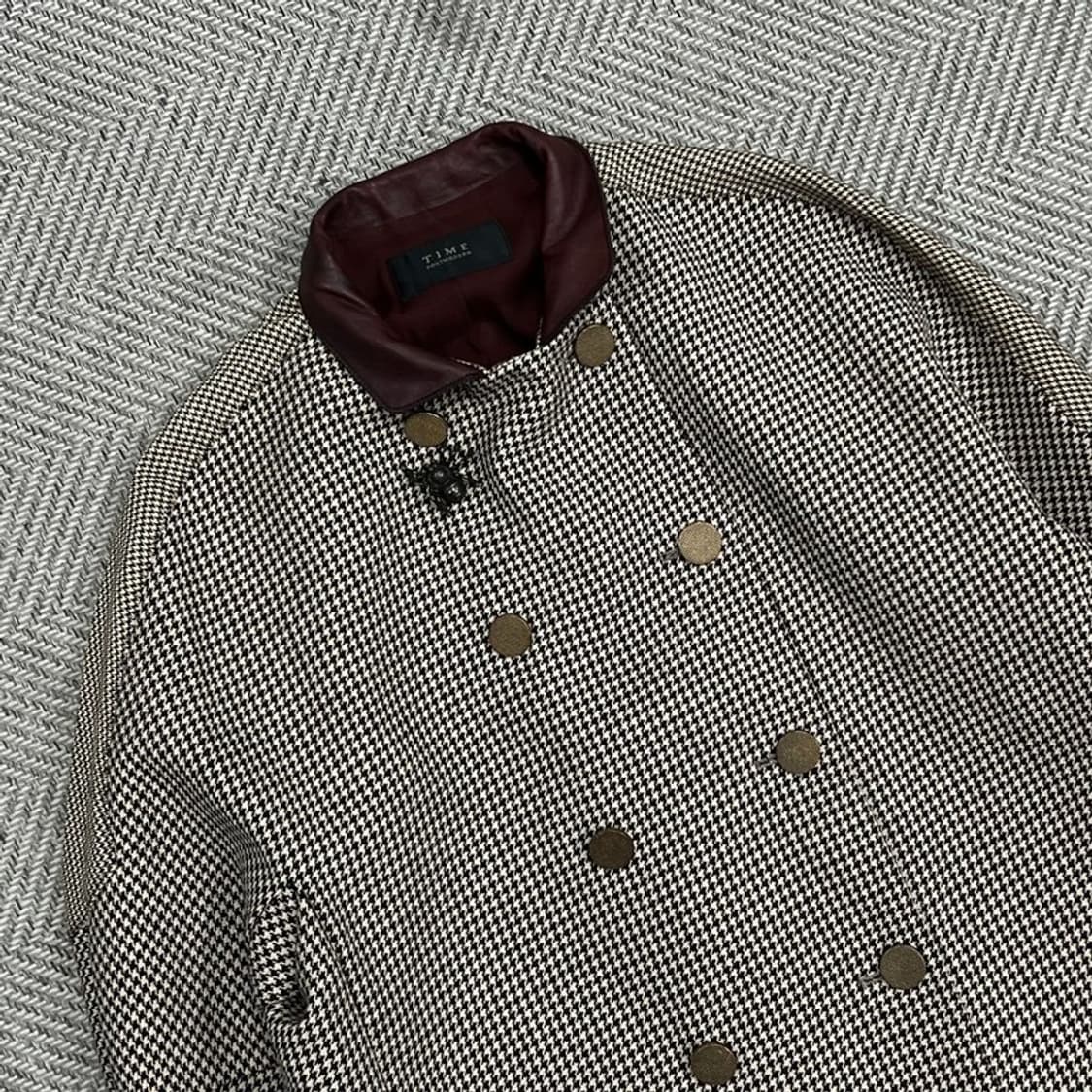 타임 레더카라 울 더블코트 v0895 상품이미지3