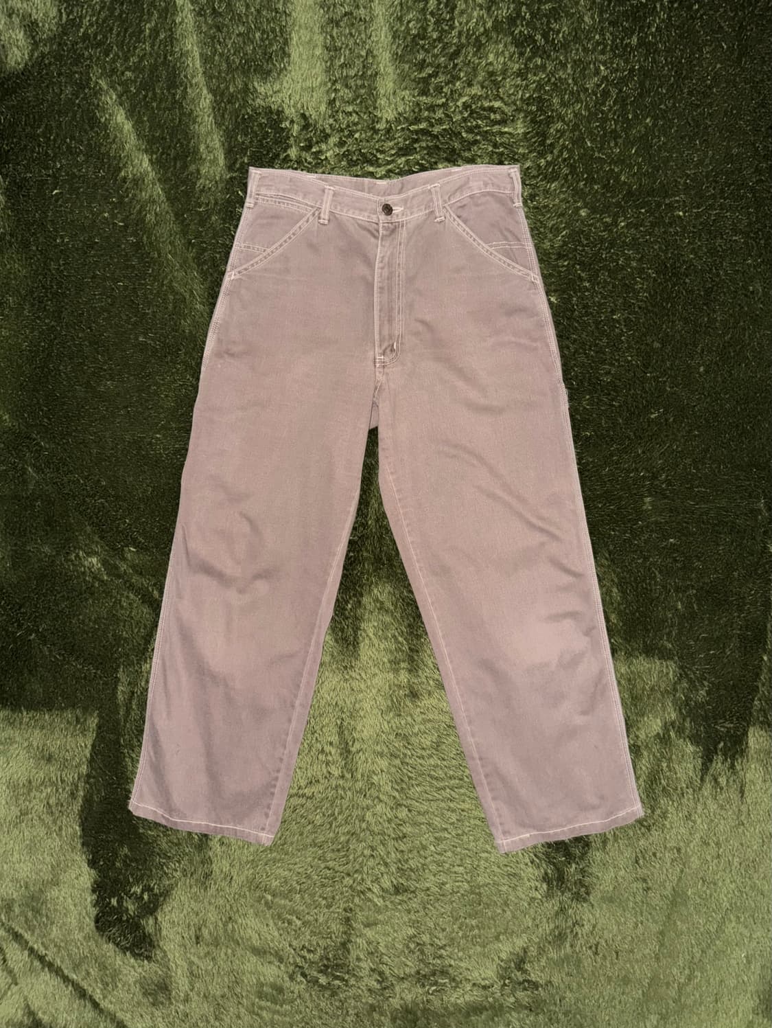 BEEBELL JAPAN 비벨 재패니즈 가먼트 다잉 카펜터 팬츠 브라운 상품이미지1