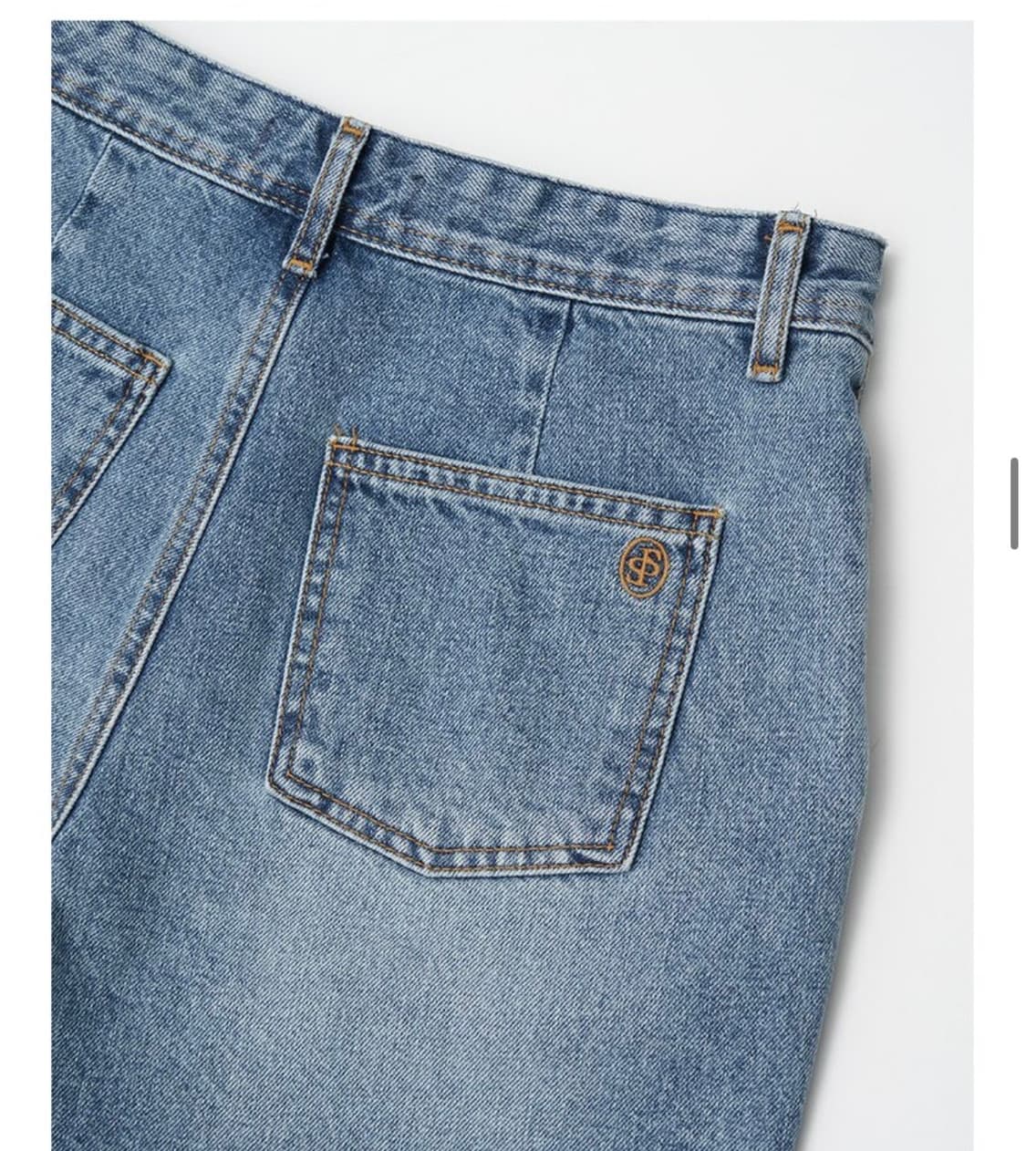 시야쥬 90s 빈티지 데님 숏츠_Medium blue 상품이미지5