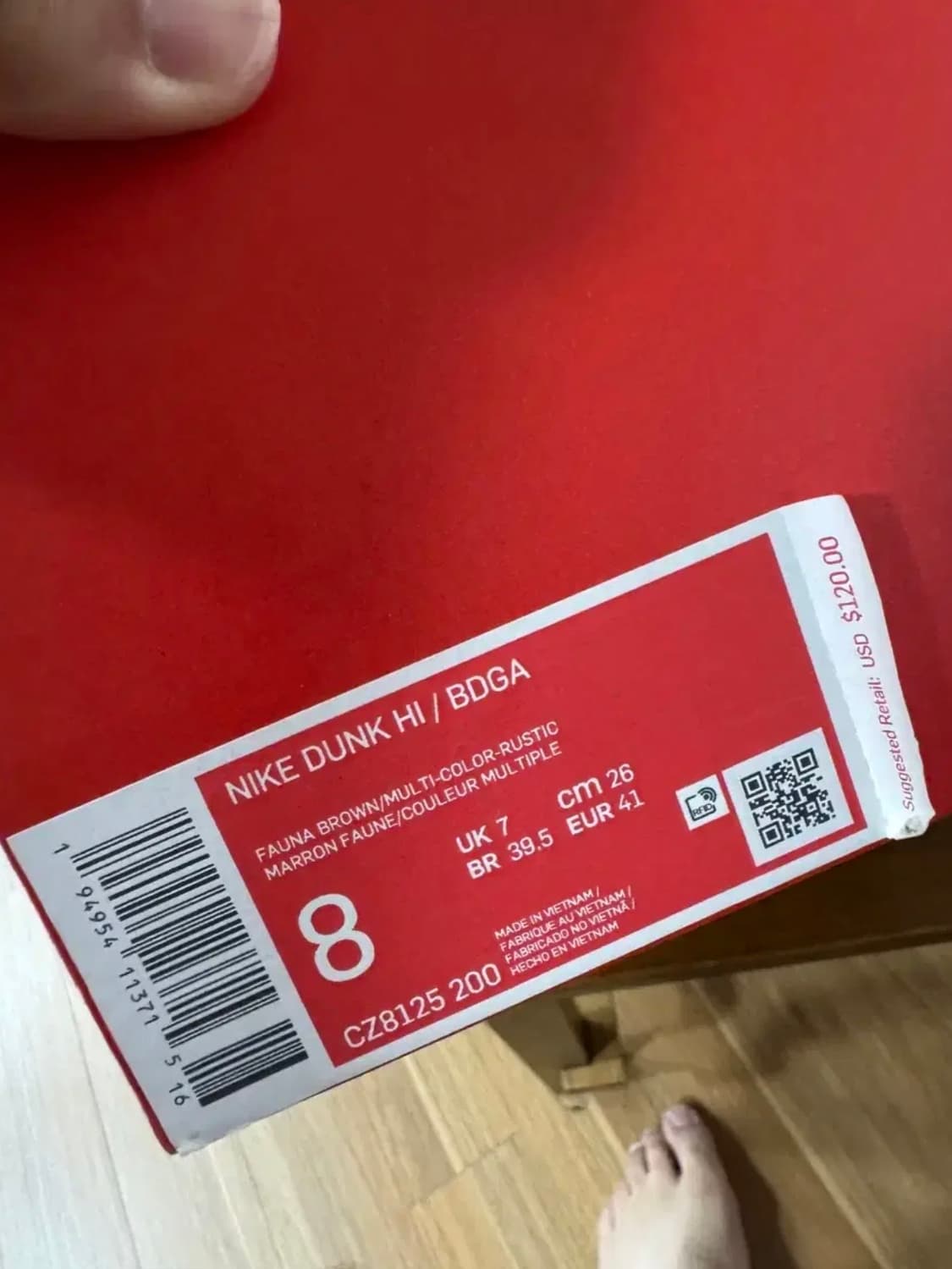 나이키 x 보데가 덩크 하이 레전드 260 상품이미지9