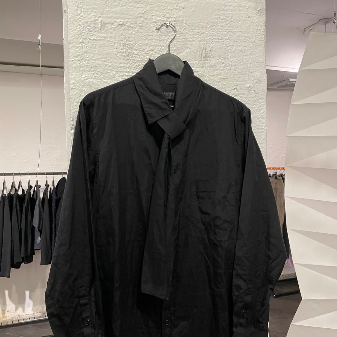 요지야마모토 타이 디테일 셔츠 상품이미지2