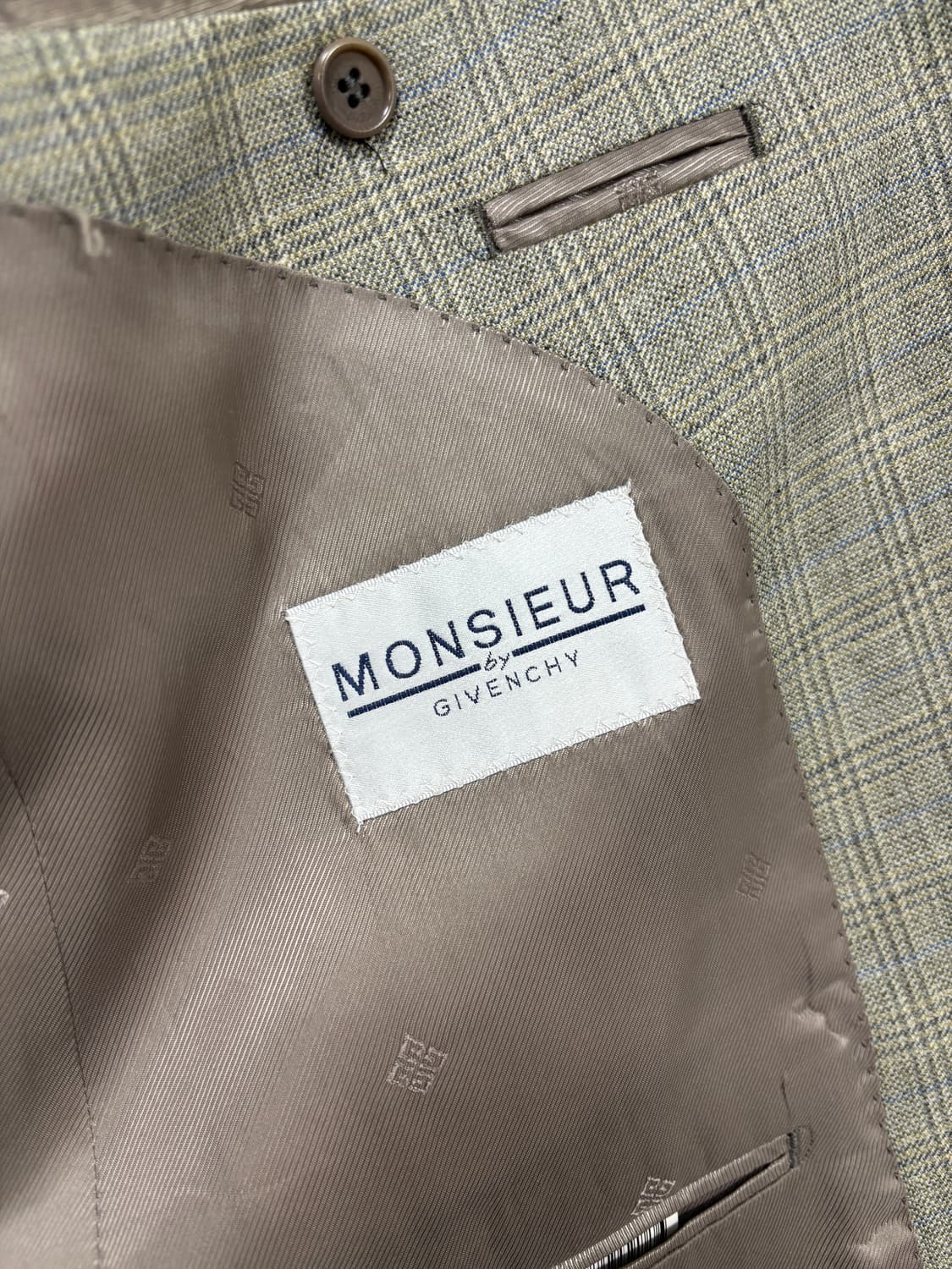 지방시 무슈 체크 린넨블랜드 자켓 상품이미지8