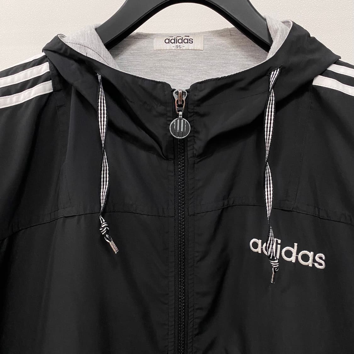 아디다스 올드스쿨 삼선 후드 바람막이 상품이미지3