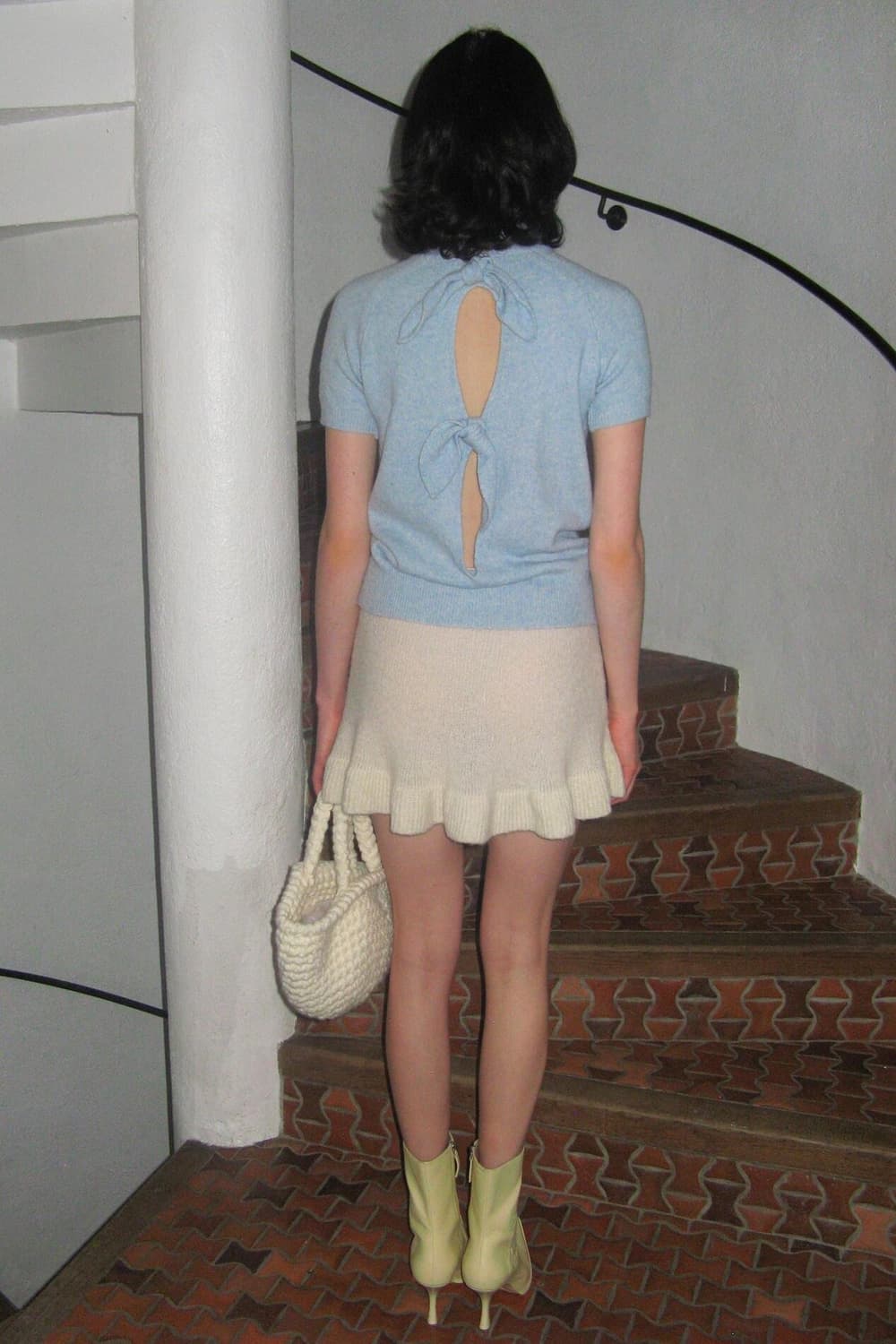 시눈 Rabbit Tie Half Sleeve Turtleneck 상품이미지6