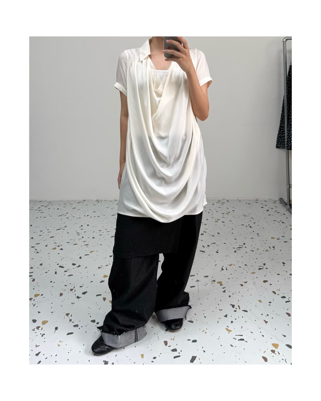 Ehyphen world gallery 드레이프 원피스 상품이미지2