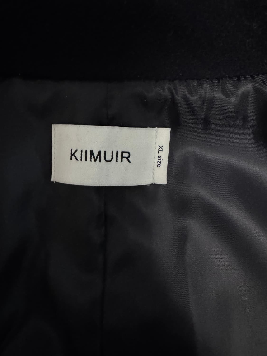 키뮤어 서플러스 울 세미 오버 핏 발마칸 코트 네이비 상품이미지6