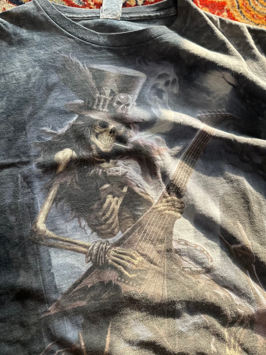 00s Skeleton Guitar Tie Dye XL 상품이미지2