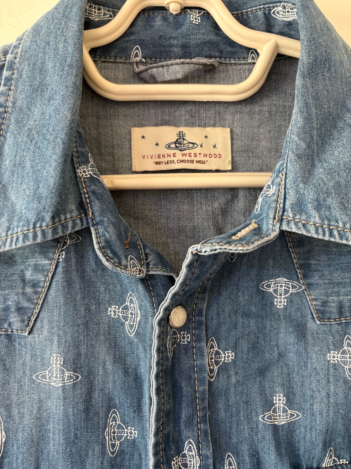 Vivienne Westwood 비비안 웨스트우드 데님 웨스턴 셔츠 상품이미지2