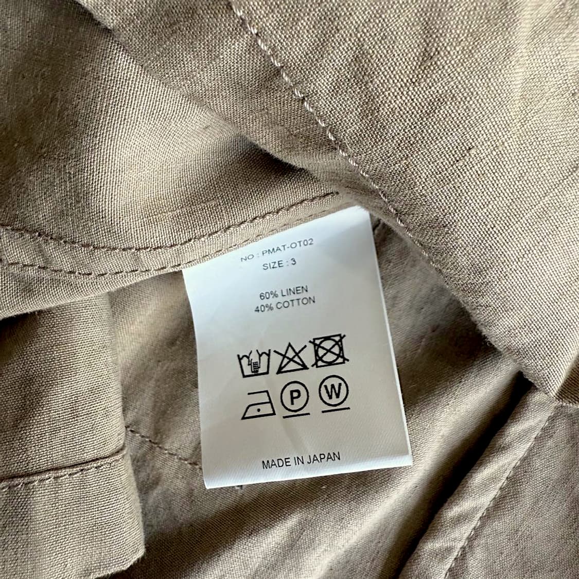 피그벨 25ss 코튼린넨 헌팅 자켓 상품이미지7