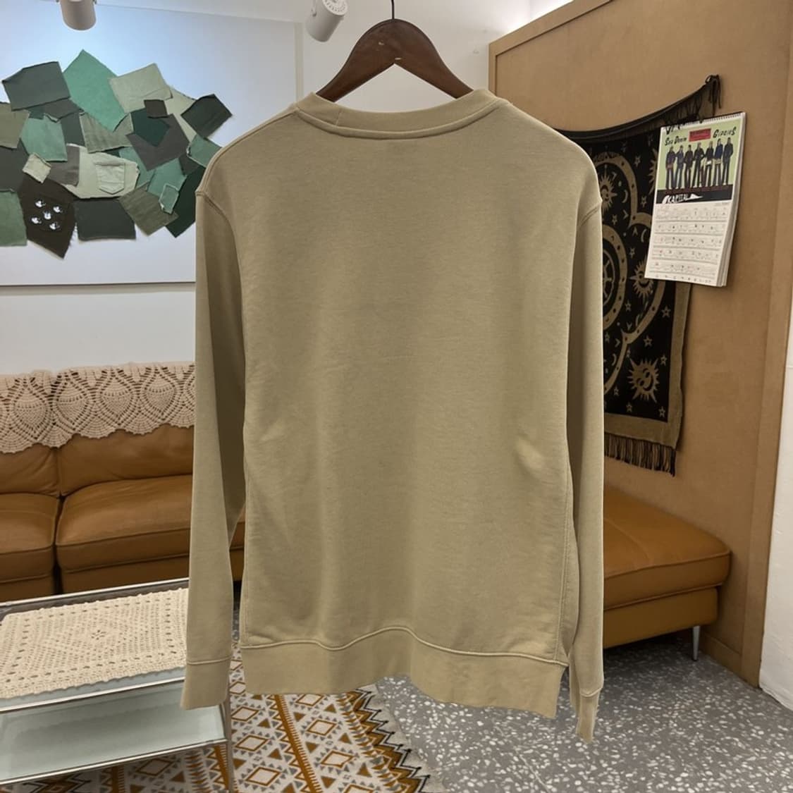 나이키 NSW 클럽 프렌치 테리 크루 오트밀 맨투맨 L C10854 상품이미지4