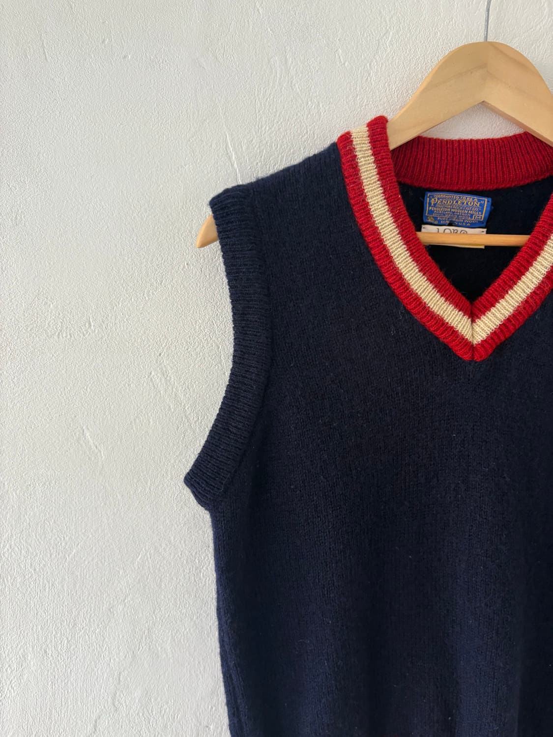 60-70’s Pendleton Lobo Virgin Wool Vest  상품이미지4