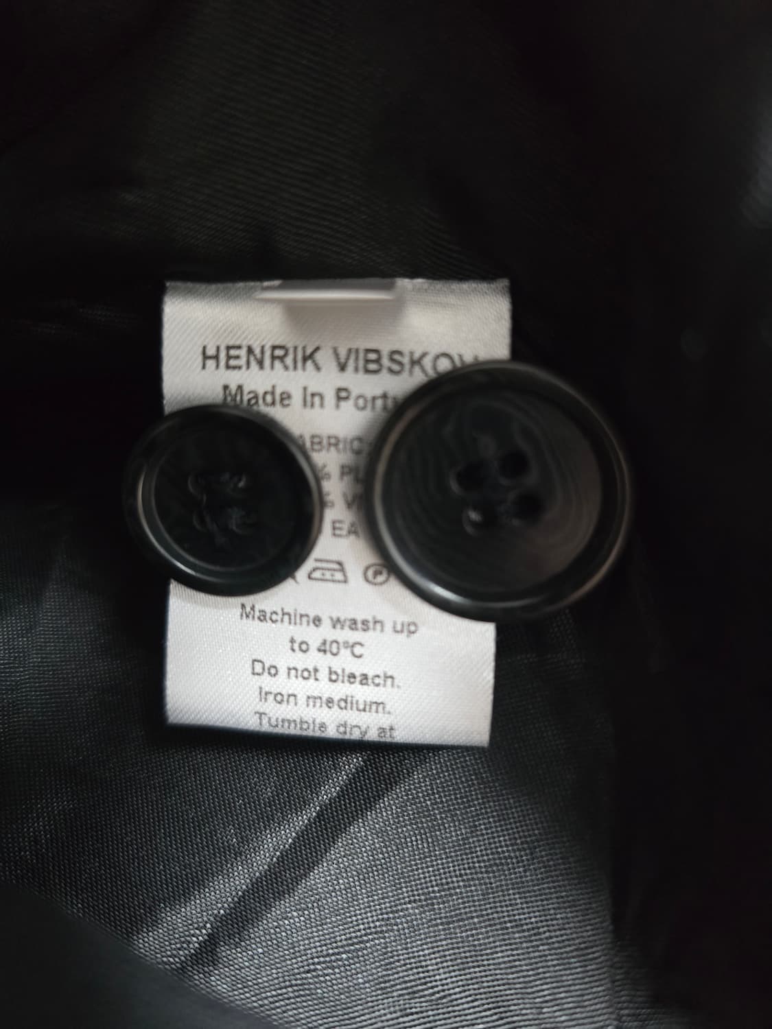 헨릭 빕스코브 Henrik Vibscov 블랙 블레이저 다크웨어 릭오웬스 상품이미지4