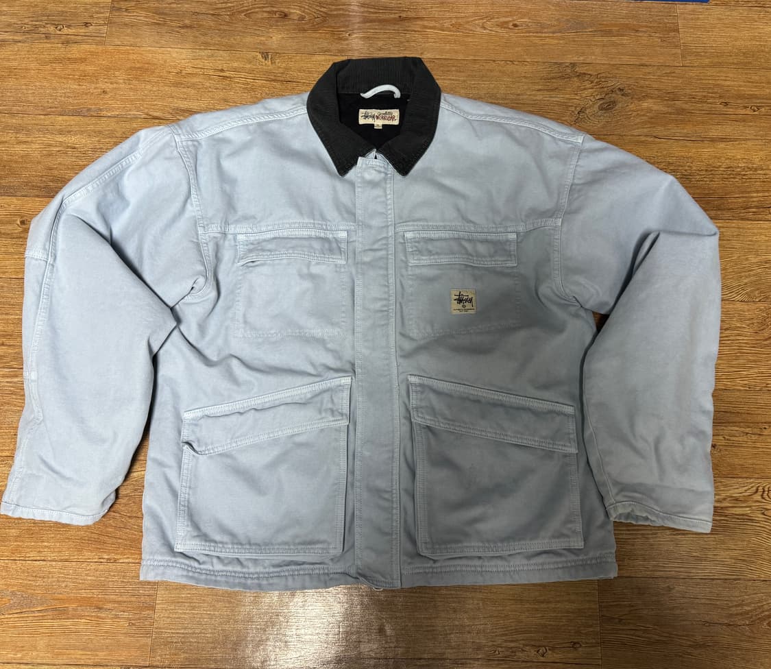 stussy 스투시 워시드 캔버스자켓 xl 상품이미지1