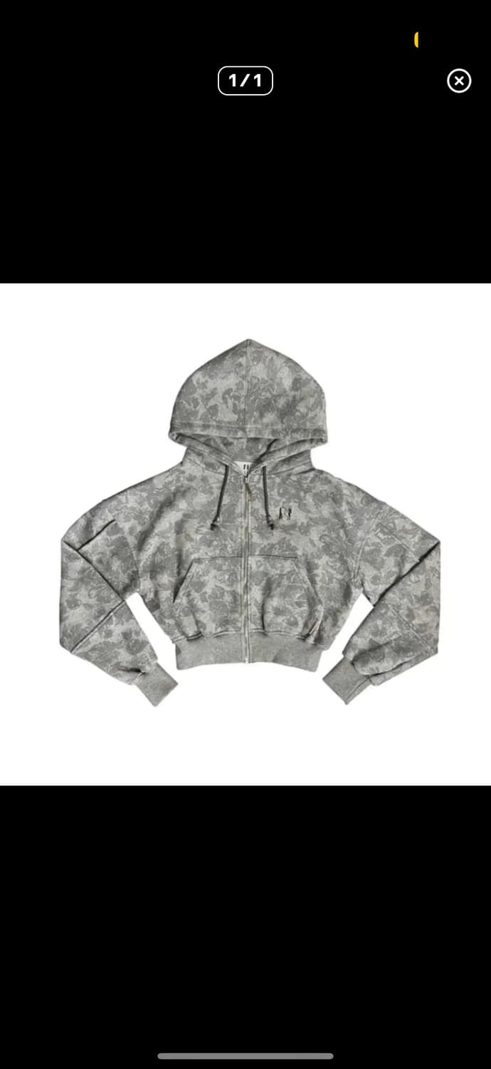 뉴얼린 플라워 비즈 후드집업 상품이미지1