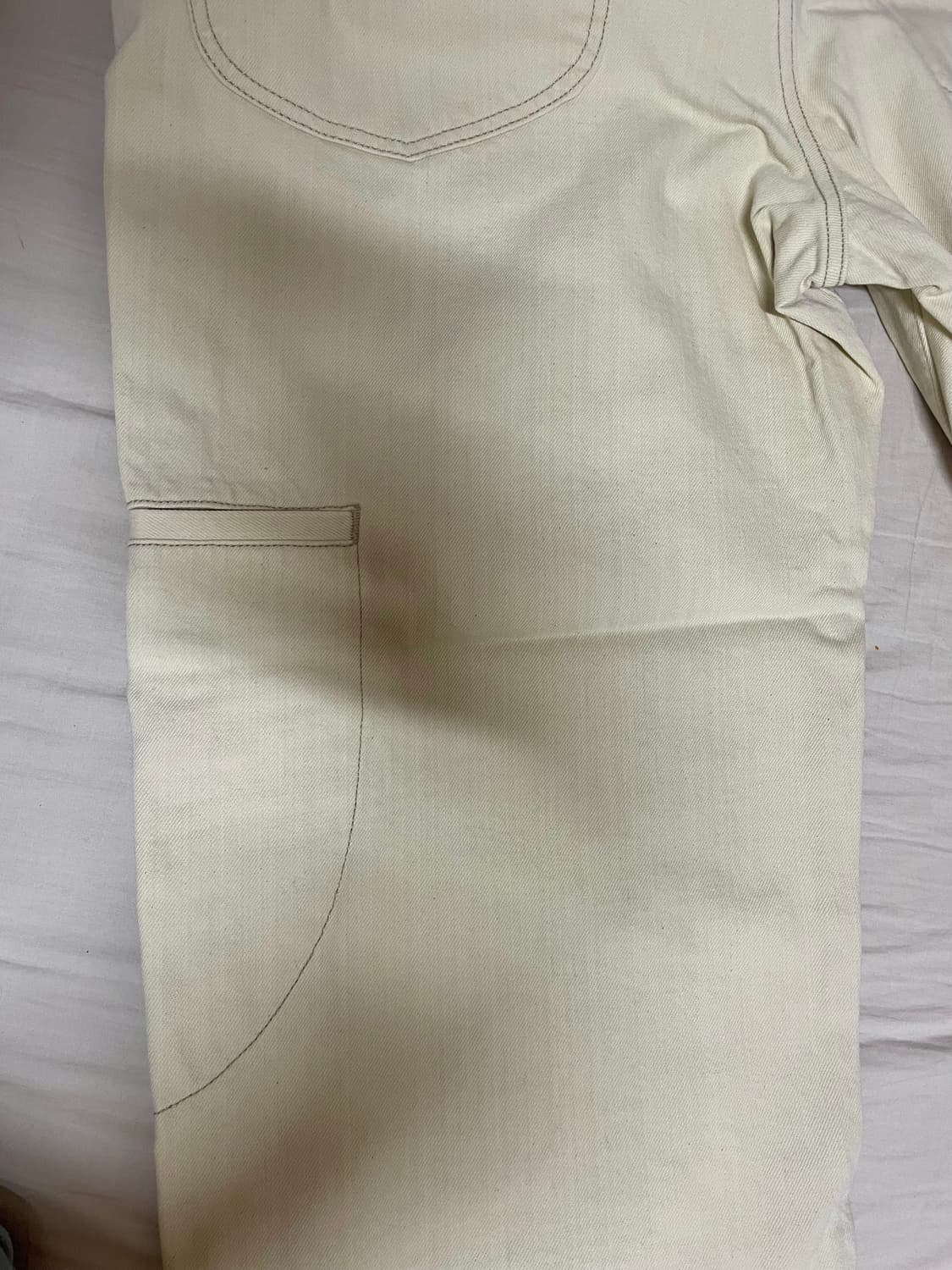 슈프림 x 마리떼 프랑소와 저버 X-심 배기 진 페일 옐로우 상품이미지6