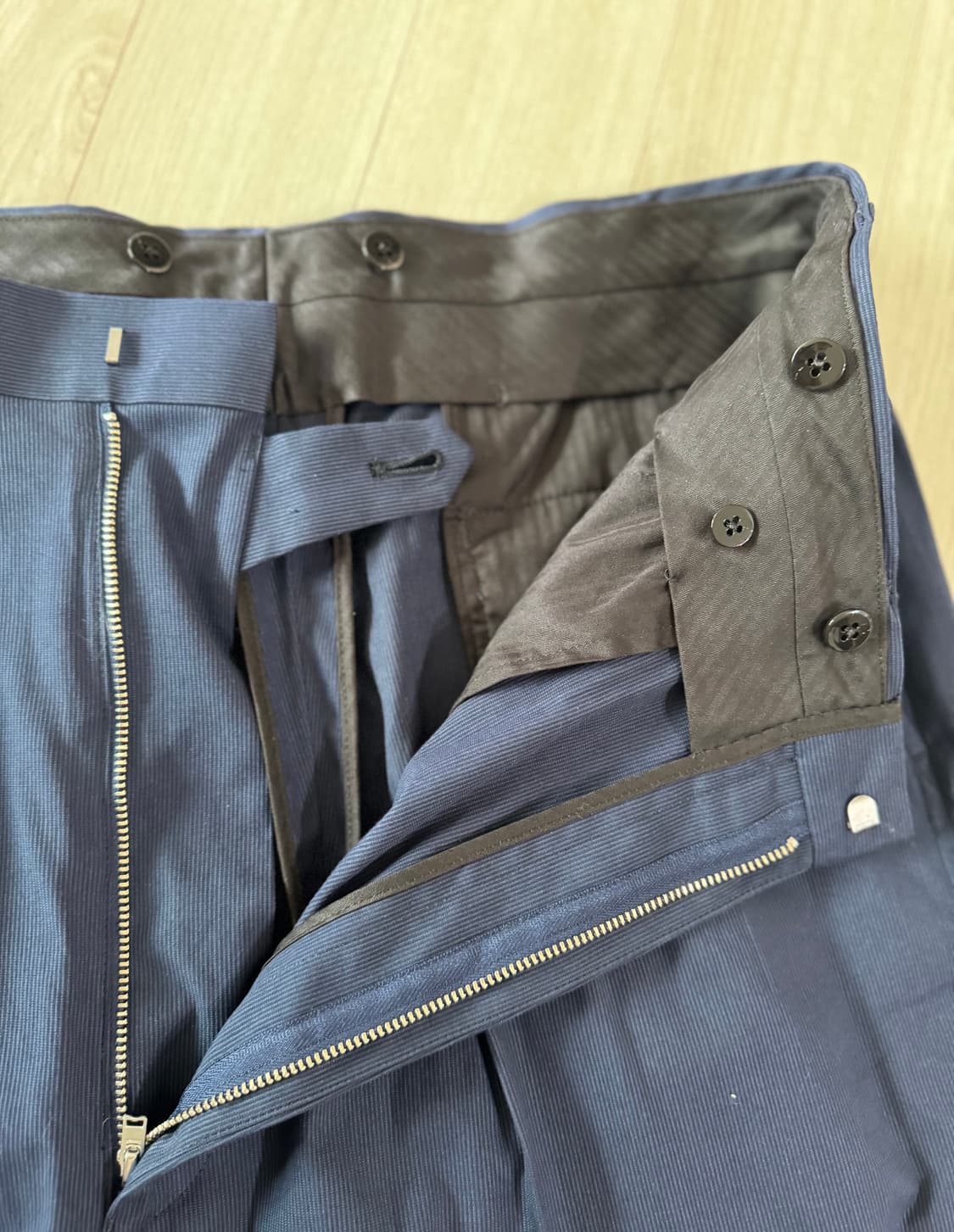 시오타 x 제이프레스 2플리츠 옥스포드 백 트라우저 7 (새상품) 상품이미지8