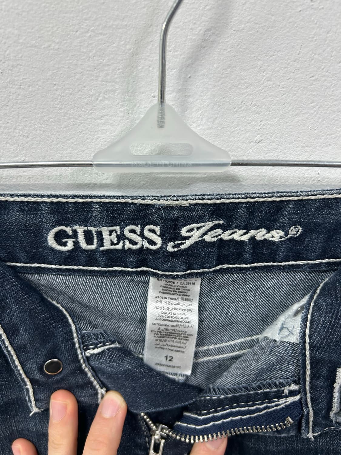 [GUESS] 게스 갸루 y2k 큐빅 데님 팬츠 상품이미지9