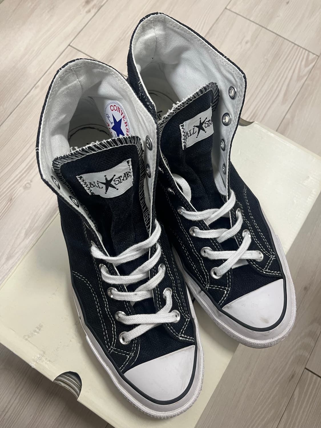 [280] 스투시 X 컨버스 척 70 하이 블랙 상품이미지2