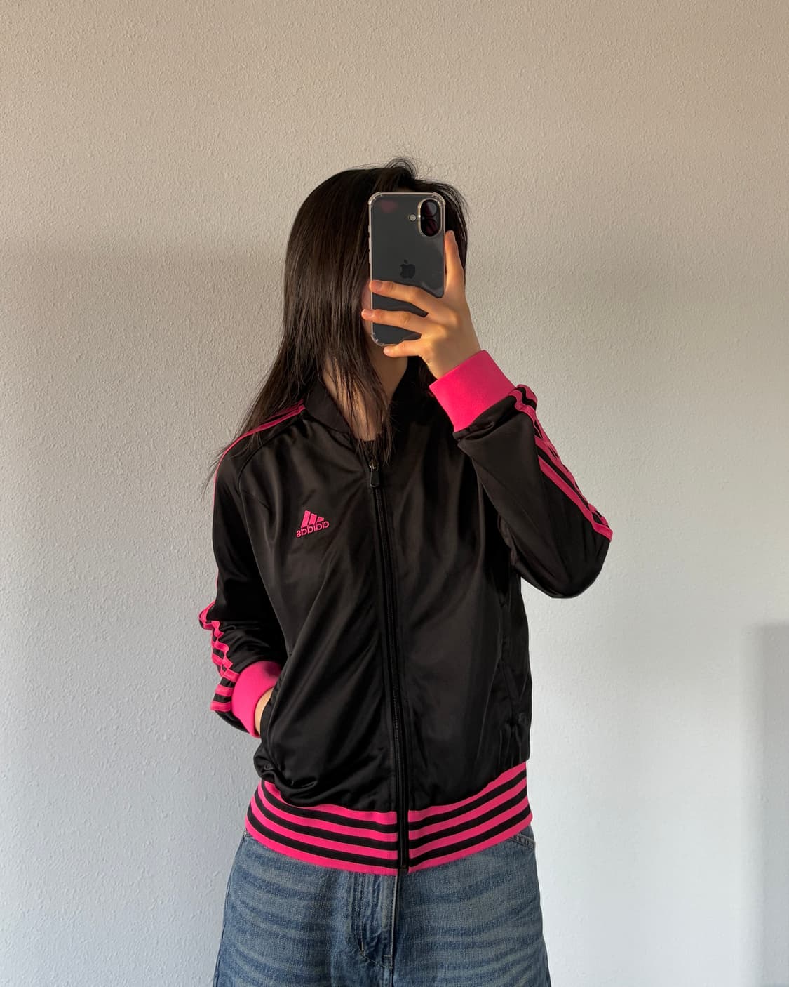 [S]아디다스 블랙 핑크 트랙탑 져지 상품이미지3