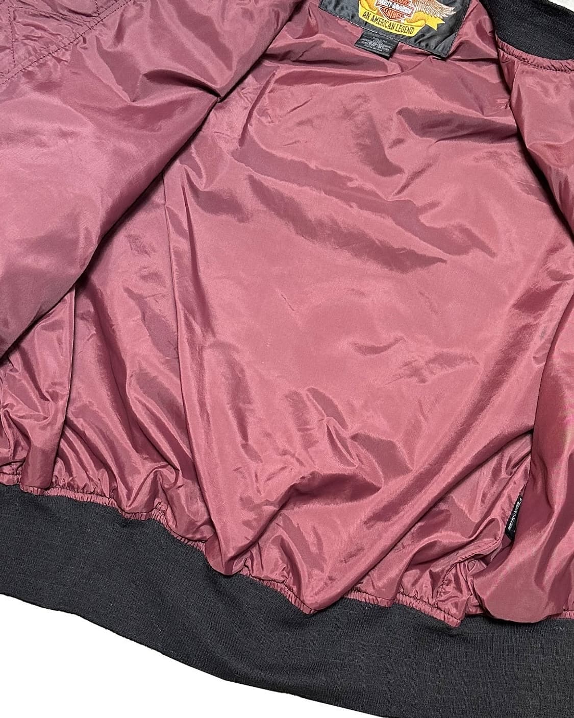 할리데이비슨 로고 나일론 붐버 자켓 made in usa 상품이미지8