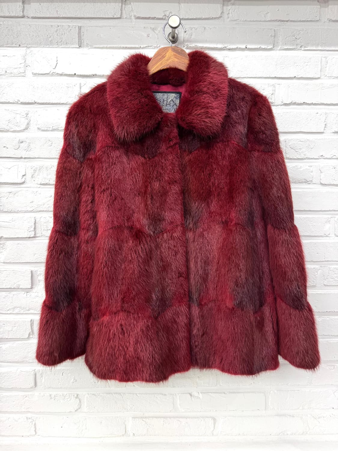 Sha scha 레드 폭스퍼 자켓  상품이미지3