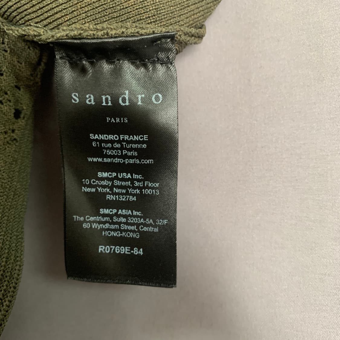 1 SANDRO 산드로 펀칭 니트 숏 슬리브 반팔 원피스 상품이미지9