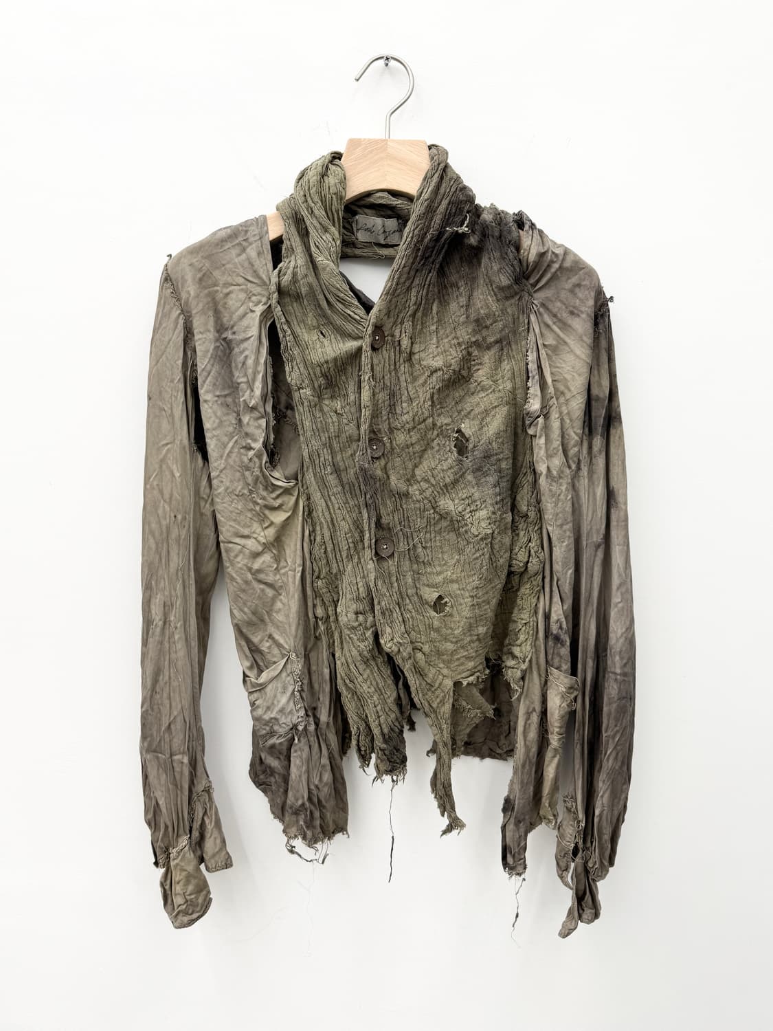 DRAPED BAMBOO SILK MUSLIN PLEATED JACKET 상품이미지1