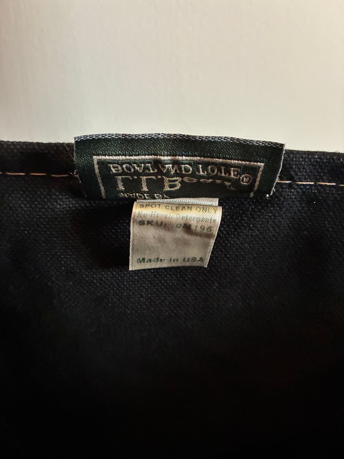 M-롱핸들) 90년대 빈티지 엘엘빈 토트백 블랙 상품이미지2